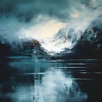 Mirror of the Mountains - A Landscape of Silent Waters – Wall Art
