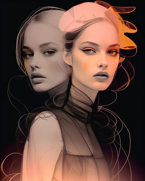 Sœurs de néon par Carla Van Iersel