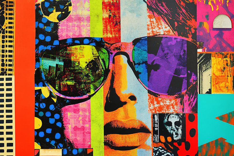 Pop Art portrait with colours by Imperial Art House