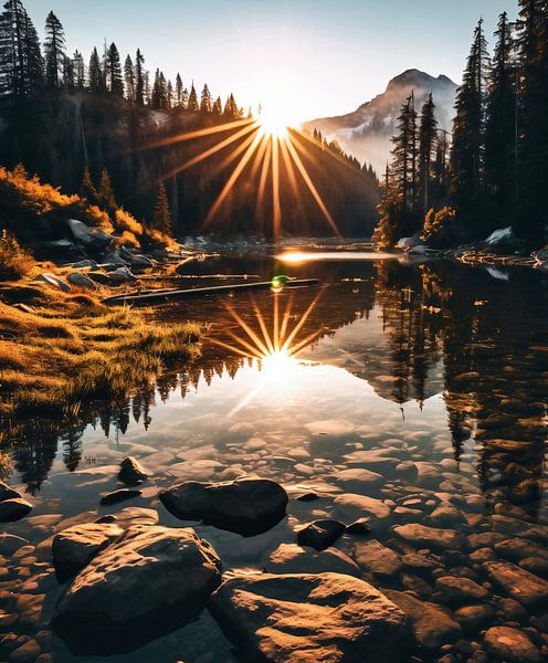 Autumn sunset by fernlichtsicht