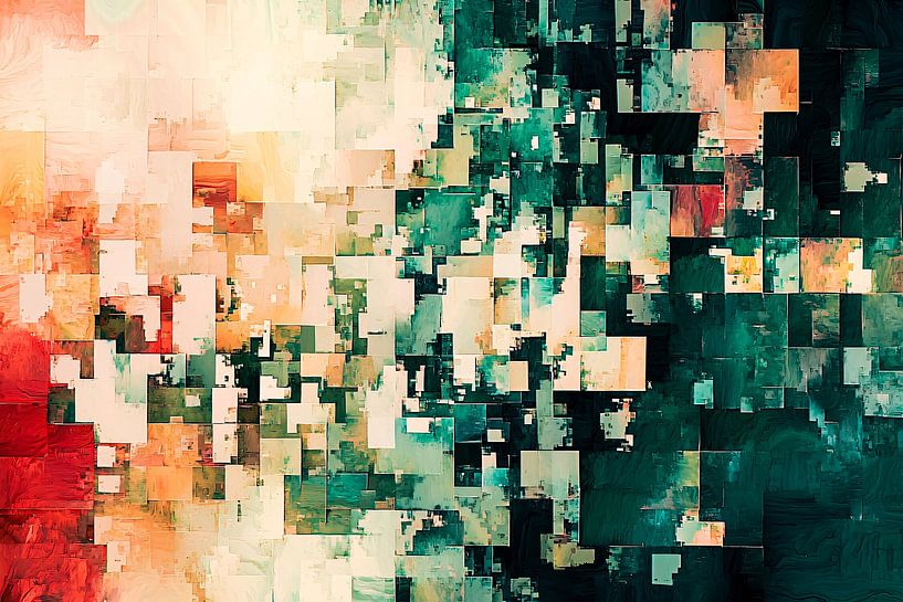 Plans géométriques abstraits et colorés par Art & Soul Creations