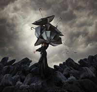 me couvrir, pour qu'on ne me voie pas rire