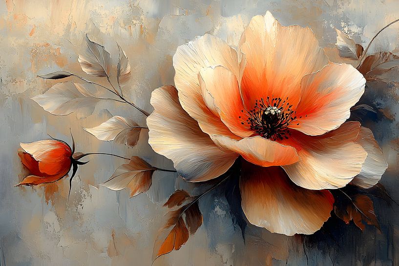 Digital painting flower by Manipulation melody