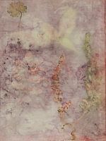 Ecoprint de panicules de fleurs d'oseille