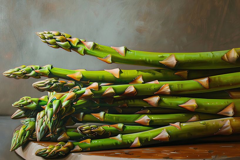Painting Asparagus by Eye catching paintings
