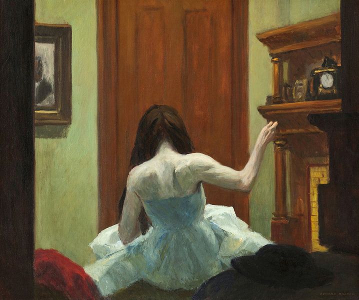 New Yorker Innenraum, Edward Hopper von Meisterhafte Meister