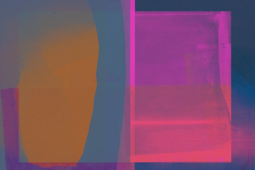 Zeitgenössische abstrakte Kunst, Neon-Vibes von Studio Allee