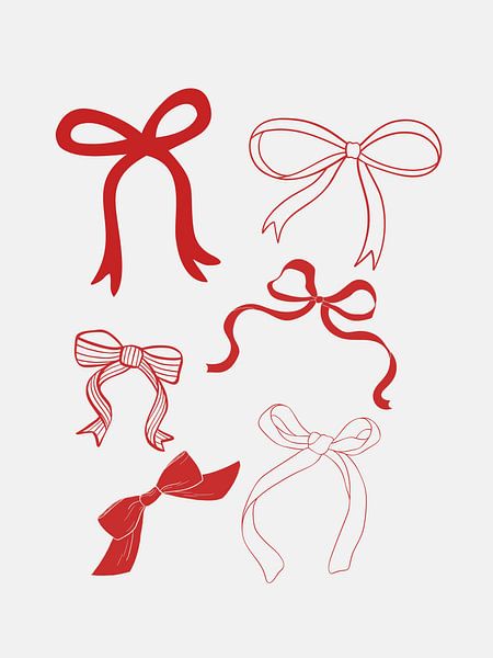 Red Bows by Jolly and Dash