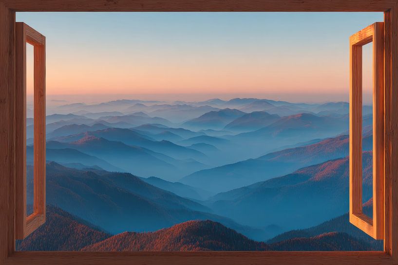 prachtig uitzicht over de bergen van Egon Zitter
