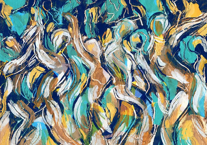 La foule qui danse par ART Eva Maria