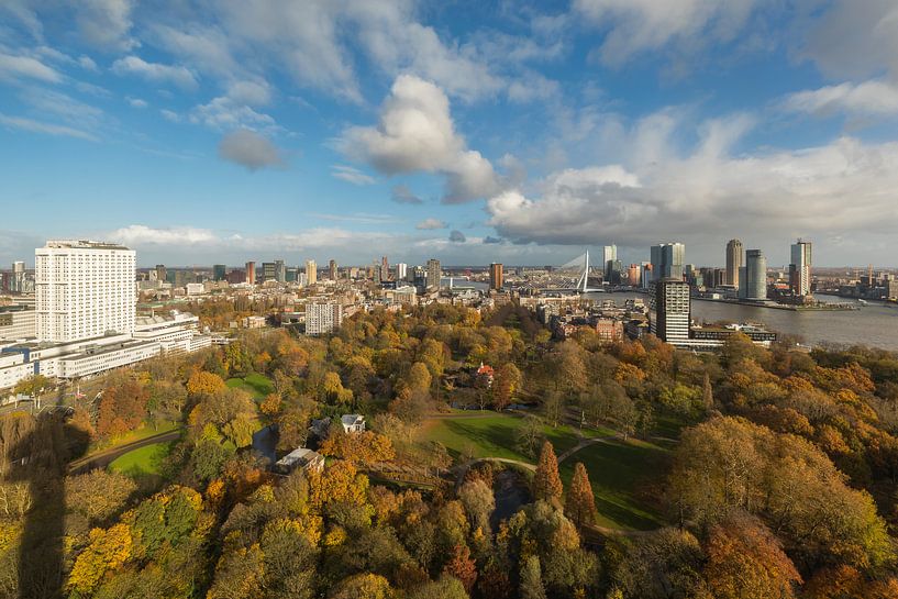 Le parc Euromast à Rotterdam aux couleurs de l'automne par MS Fotografie | Marc van der Stelt