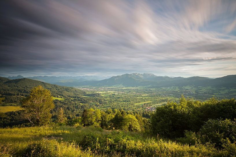 View from Sonntraten - Tölzer Land - Bavaria by Jiri Viehmann