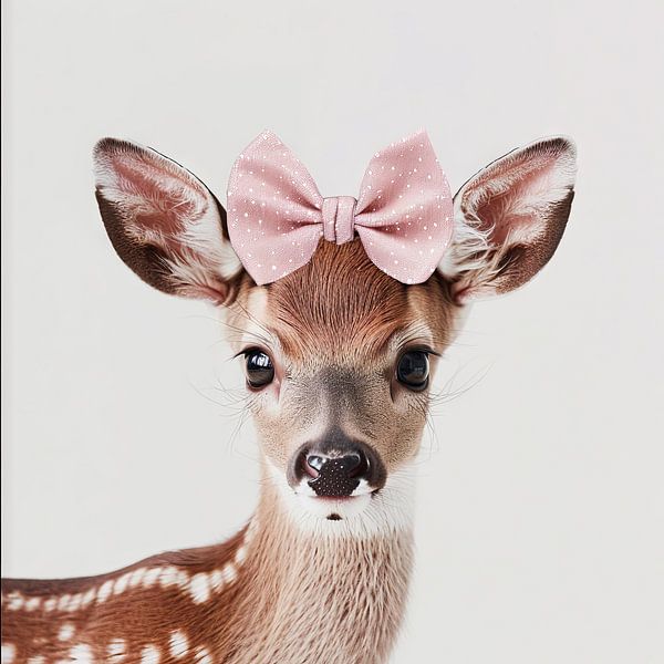 Faon avec ruban par Poster Art Shop