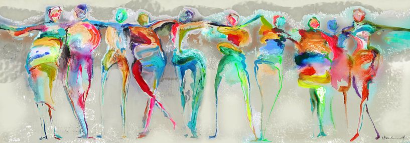 All Happy Connected People  von Atelier Paint-Ing