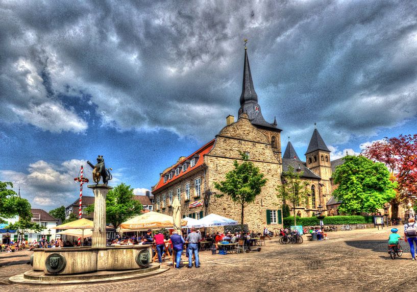 Marktbrunnen in Ratingen von Edgar Schermaul