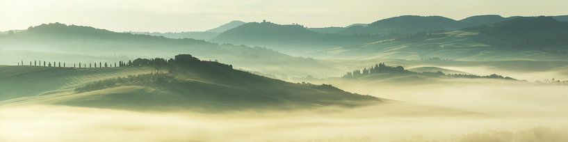 Toscane Val d&#039;Orcia Panorama par Jean Claude Castor