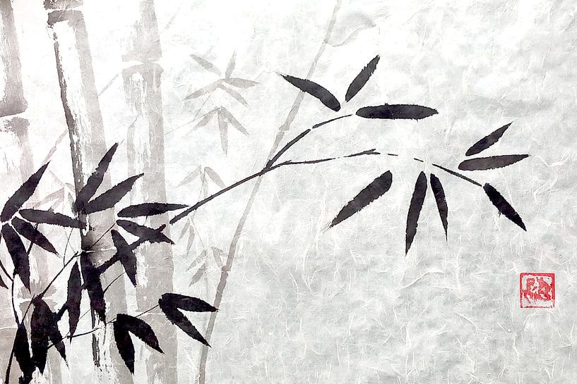 bamboo rice paper par Péchane Sumie