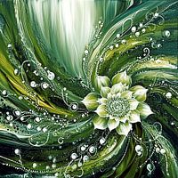 Élégante fleur dansante