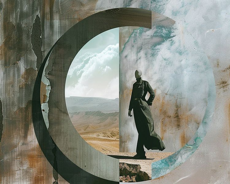 Stepping Through Timeless Sands by Abstract Painting