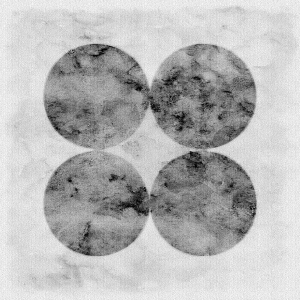 Skandinavien Nordisch Abstrakt auf Hellgrau von Mad Dog Art