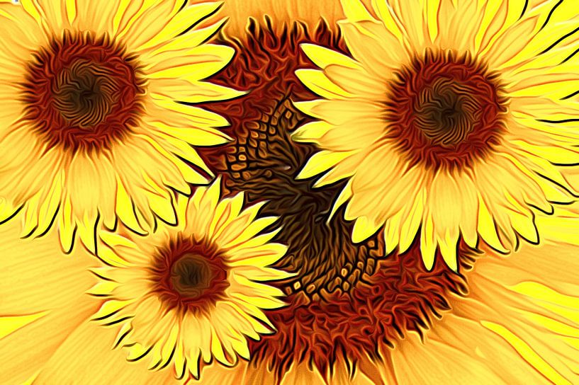 Sonnenblumen ART 3.0 von Ingo Laue