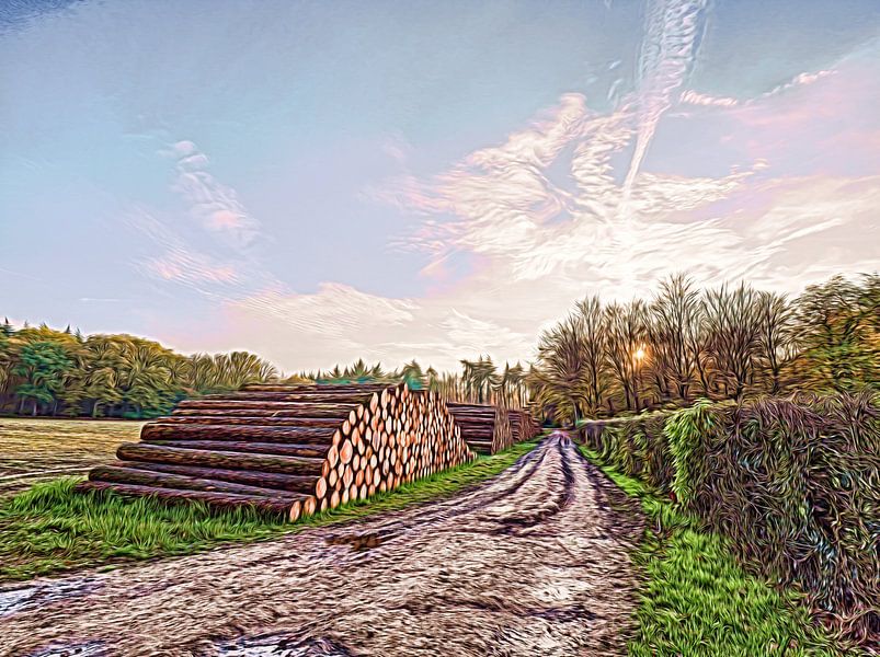 Der Holzstapel von Frank Maurits