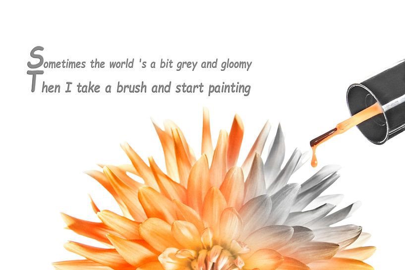 Painting the Flowers by Photo Dante