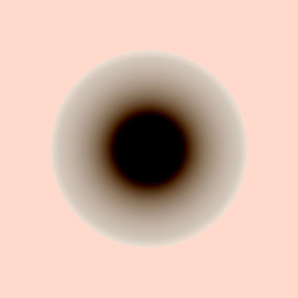 Sonne Pastel Pink Farbverlauf Abstrakte Kunst von Mad Dog Art