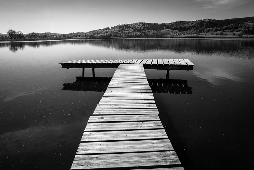 Jetty on Lake Breitunger by Suzanne Schoepe