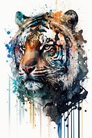 Tigre - Aquarelle