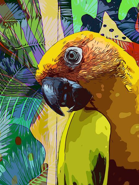 Perroquet de la terreur par The Art Kroep