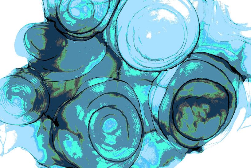 Blaue Kreise von Joke Gorter