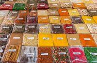 Traditionele Indonesische kruiden op een Balinese markt