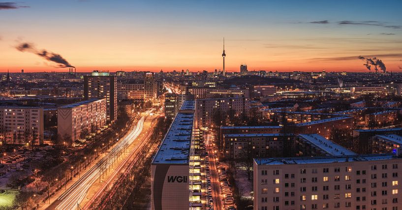 Le ciel de Berlin par une soirée d'hiver par Jean Claude Castor