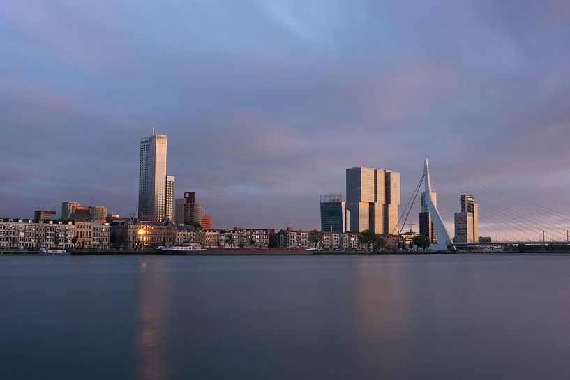 Skyline Rotterdam, magnifique dans le soleil couchant par Patrick Verhoef