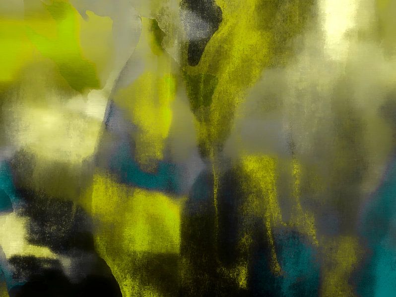 Kosmos Traum Meditation Teal vert clair par FRESH Fine Art