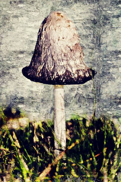 Schuppiger Tintenpilz (Impasto-Malerei) von Art by Jeronimo