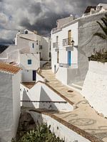 Lane in the white village of Frigiliana in Andalusia