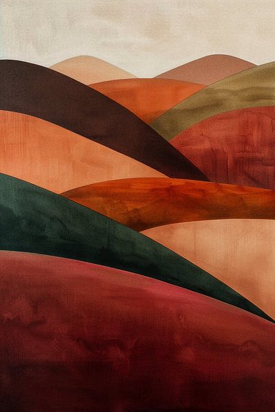 Collines de terre abstraites par Whale & Sons