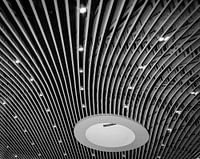 Detail van het plafond van treinstation Delft