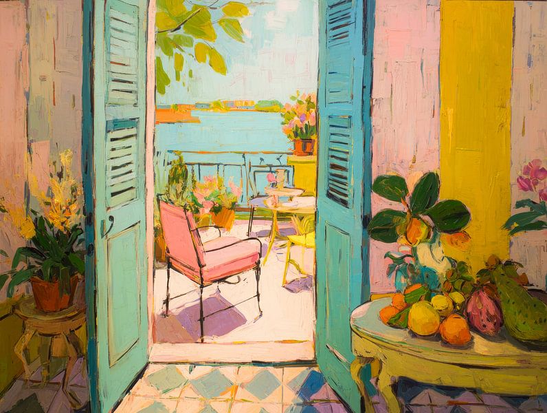 Patio ensoleillé - Une invitation au repos par But First Framing