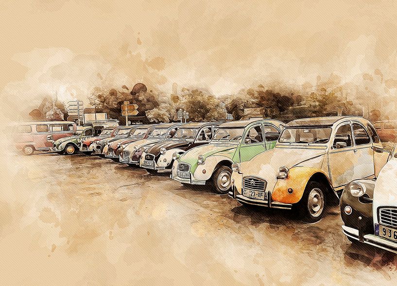 Oldtimer Eend van Peter Roder