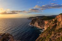 Zonsondergang aan de kust van het Griekse eiland Zakynthos