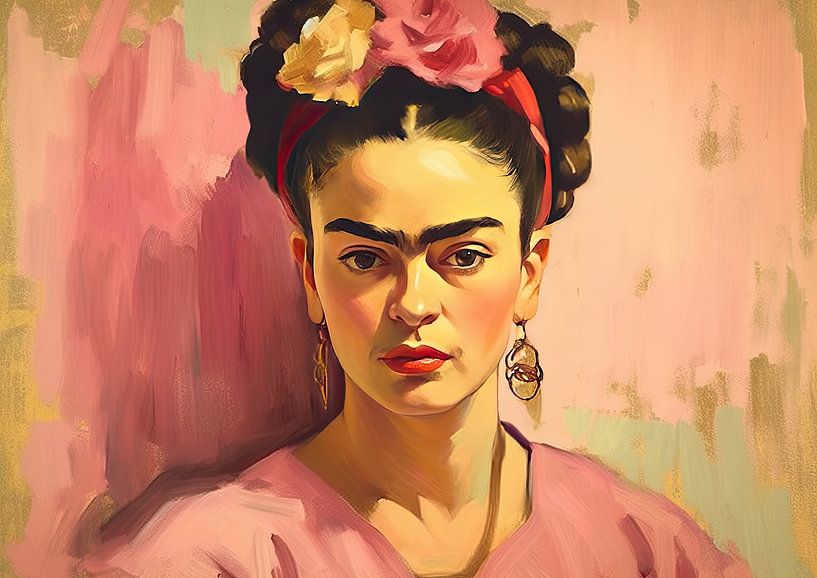 Frida Poster - Frida Kunstdruk Schilderij Kunst van Niklas Maximilian