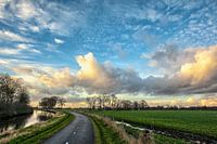 Wolkendecke im Polder