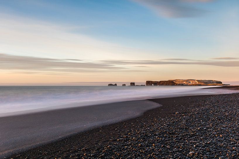 Black pebble beach by Elsa Star