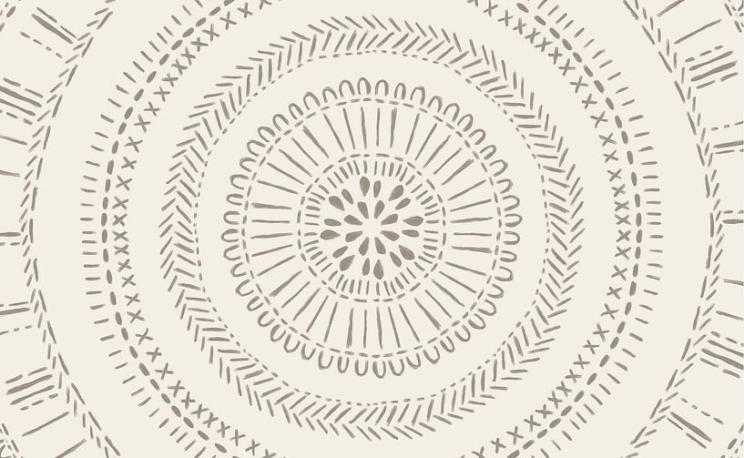 Modern minimalistic boho - African native print by Studio Hinte