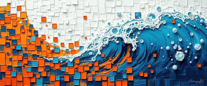 Dans le flux ouvert des formes - Un paysage marin entre émergence et transformation par AidasignArt