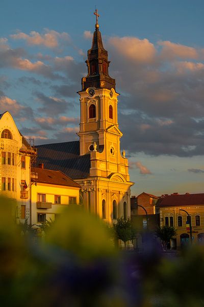 L'église de la Lune à Oradea le soir par Sebastian Stef