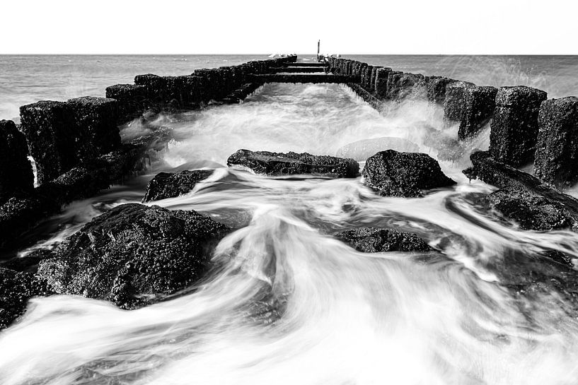 Vue sur la mer depuis la plage. par Eddy Westdijk